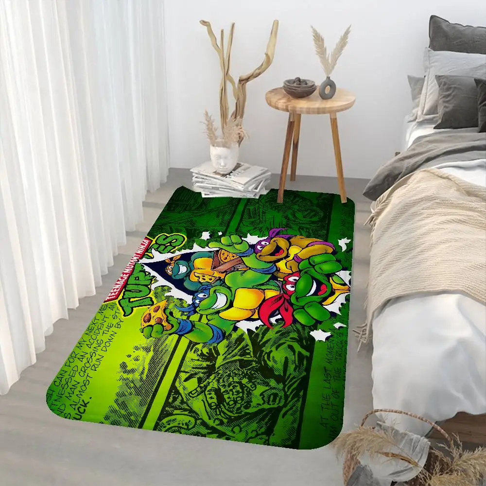 الكرتون السلاحف لعبة أنيمي-TMNT مدخل سجادة باب الشمال نمط المنزل ممسحة الحمام المرحاض الحصير غرفة نوم فندق ديكور حصيرة #5