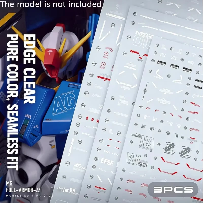 Nuevas pegatinas de alta precisión para MG 1/100 Full Armor ZZ Ver.Ka FAZZ, decoración de modelos DIY, herramienta de manualidades, regalo