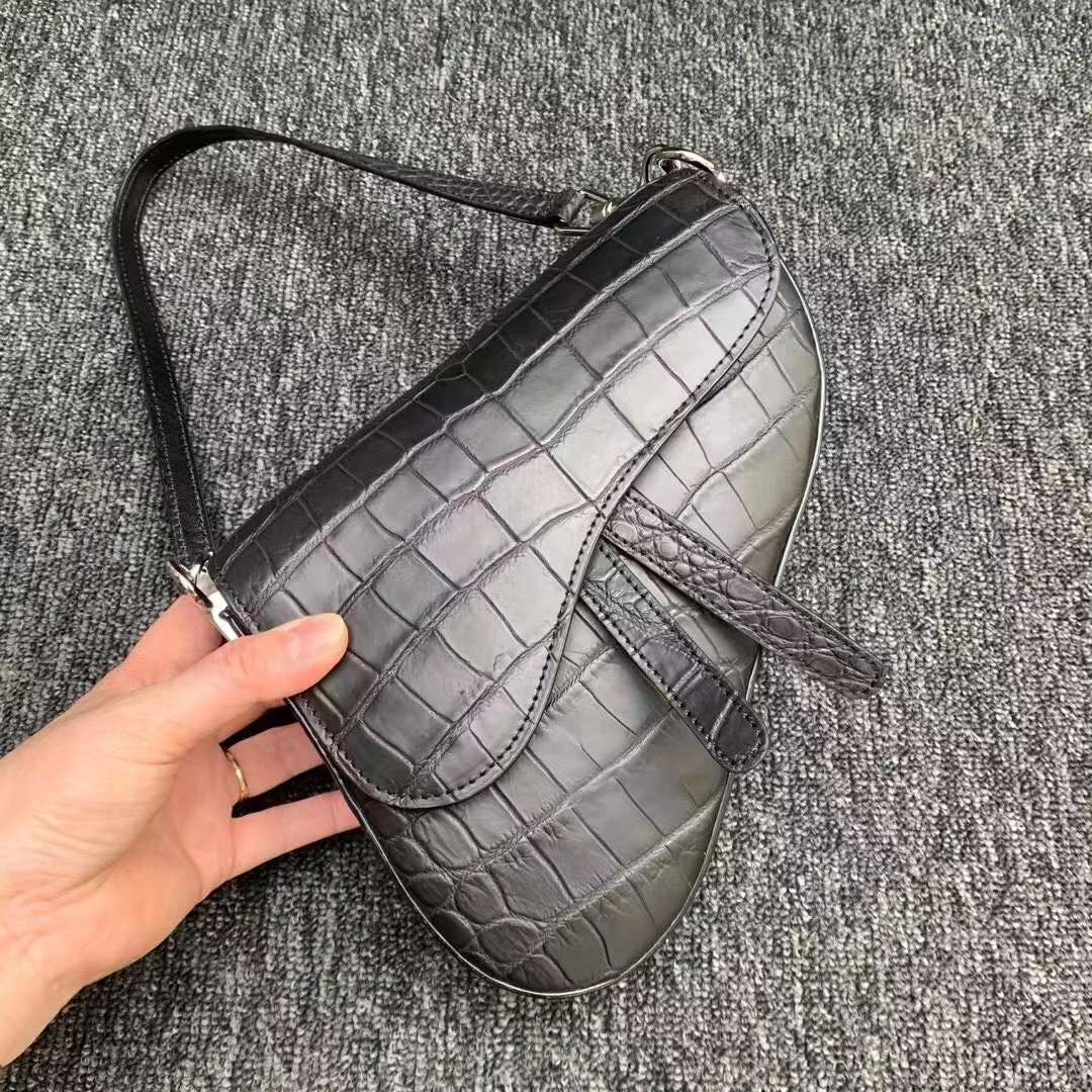 Luxury Crocodile Skin Women\'s Bag 2023 New Genuine Leather messenger Bag Fashion Lady Shoulder Bag 45