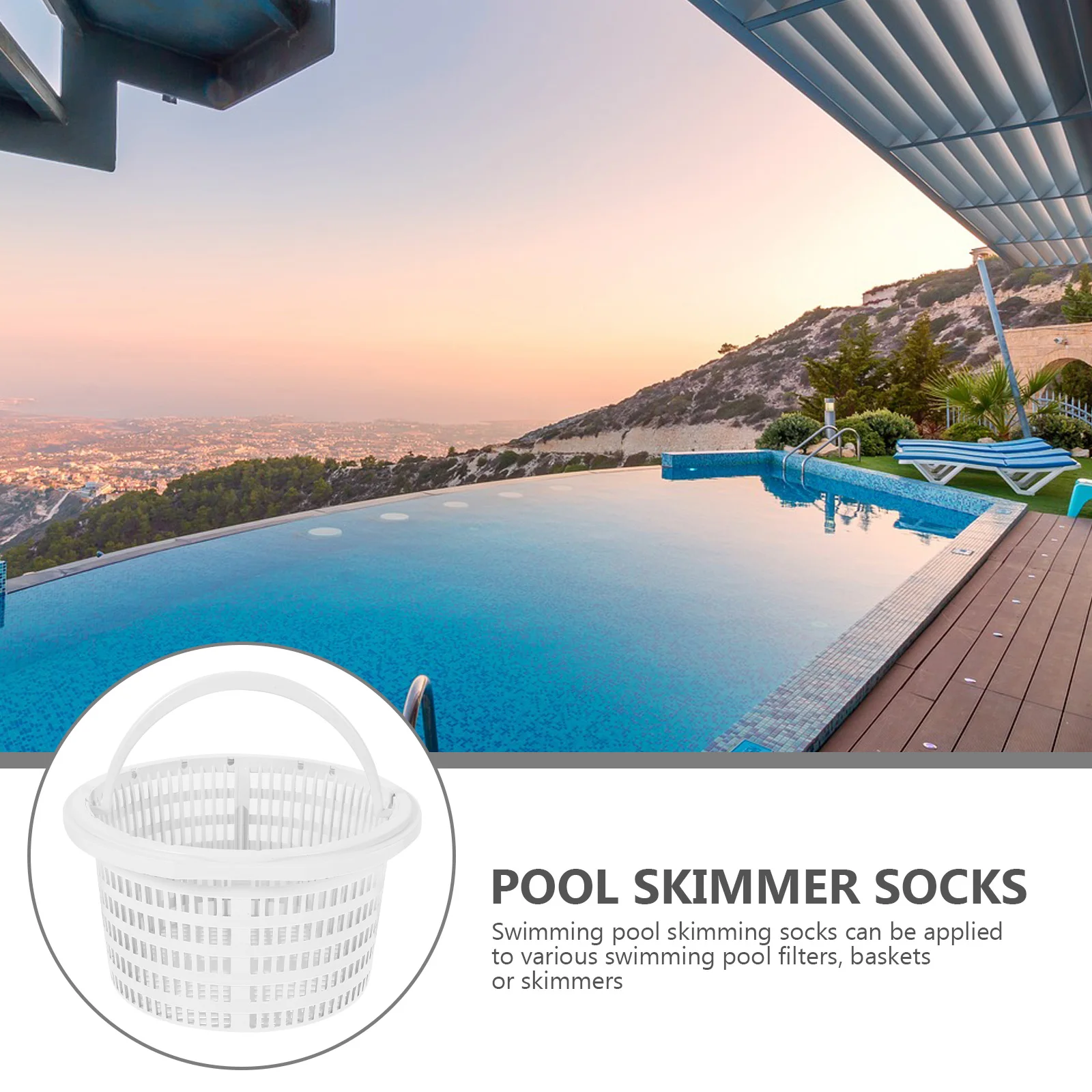 

Plastic Pool Filter Basket Set Anti Clogging Drip Mesh Baskets Swimming Pool Accessories Spa Skimmer Gadget Efficient