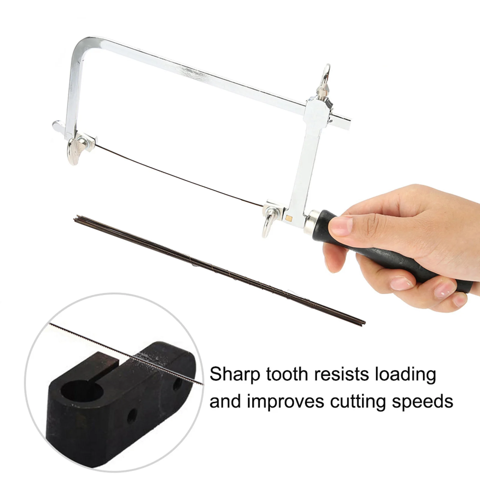 Adjustable Saw Tool Sawbow Adjustable Sawbow Ushape Hacksaw DIY Hand Tools Spiral Saw Blades for Jewelry Craft Saw Blades