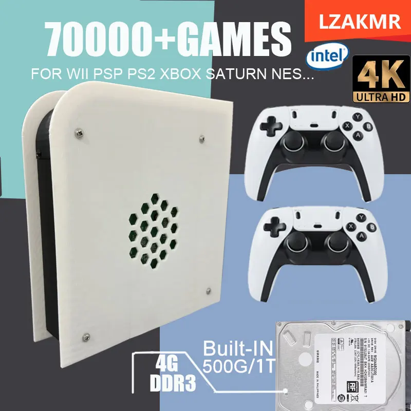 وحدة تحكم ألعاب ريترو 1T M15 Batocera I3-311 70000 + ألعاب لأجهزة Wii PS2 PSP GameCube N64 مقبض لاسلكي Windows11 تشغيل على التلفزيون