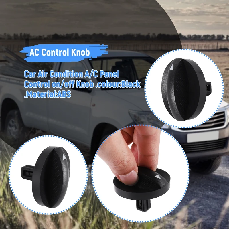 Car Air Condition A/C Panel Control Switch Knob Black For Toyota Hilux Vigo 2004-2011 55905-0K011 559050K011