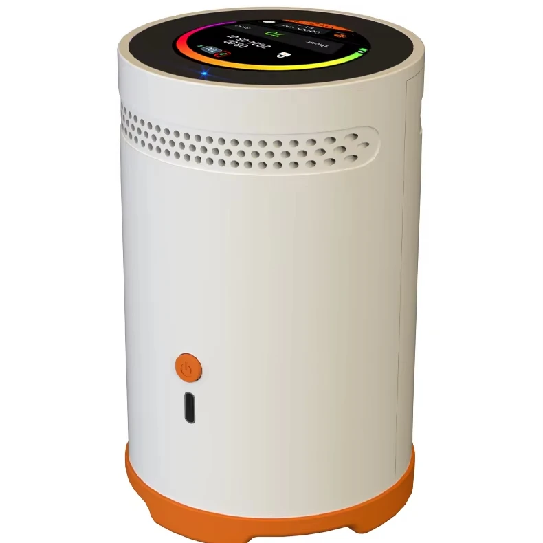 AIKESI RM-75 Detektor Radon dengan Layar Sentuh Sensor Alarm Ion Berdenyut Monitor Kualitas Udara Rumah Detektor Gas Pintar