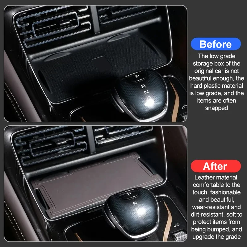 قاعدة أكواب جلدية لـ BYD Seal EK 2022 2023 2024 2025 Ybrid جلدية مضادة للانزلاق كأس حصيرة فتحة الباب وسادة ملحقات الديكور الداخلي