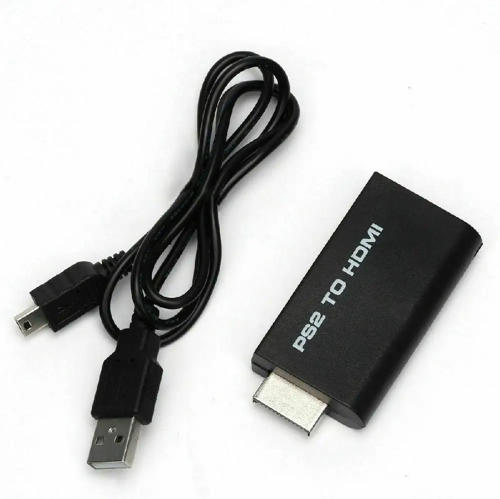 محول محول الصوت والفيديو متوافق مع HDMI ، كابل AV ، جزء التوصيل والتشغيل ، سوني بلاي ستيشن 2