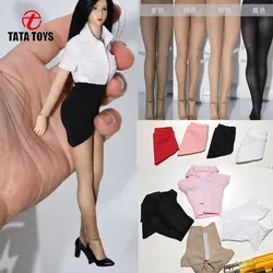 1/12 Scale female dolls clothes Silk stockings shirt skirt fit 6'' action figure body model