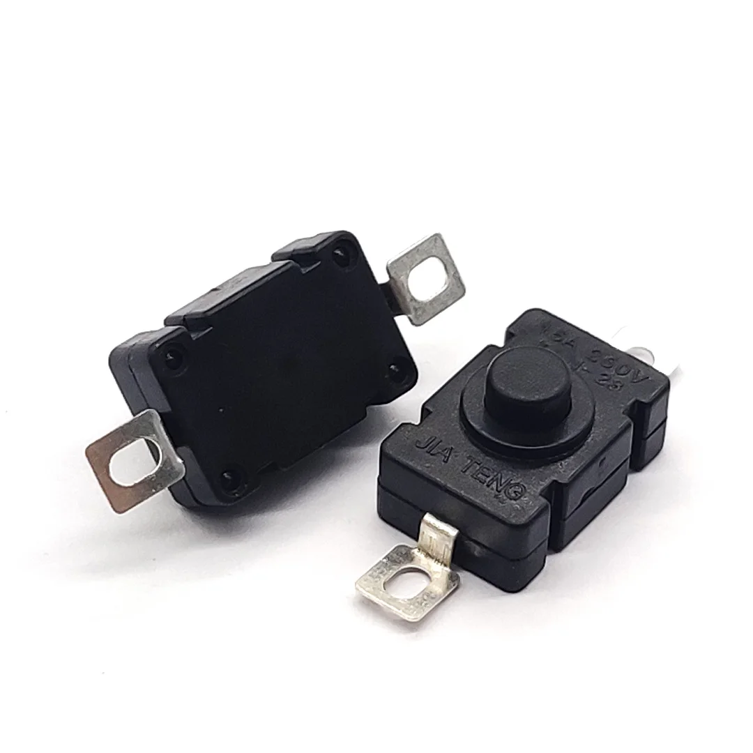 10 pces KAM-28 smd interruptores de botão de travamento automático tipo 18x12mm 1.5a 250v