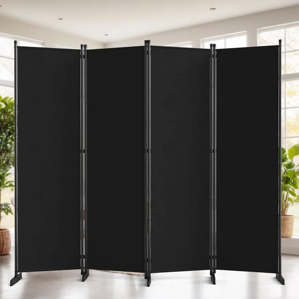 

4 Panel, 80" W Portable Wall Divider, Folding Room Separators Privacy Screens for Home Office Bedroom, Office Partitions