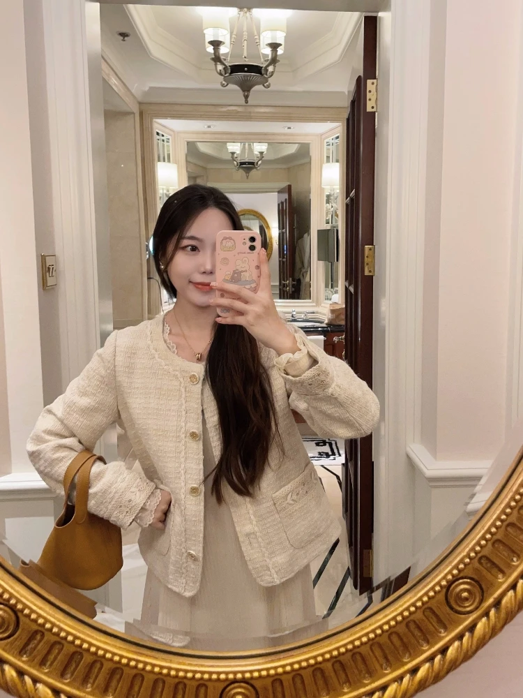 

MOBAI Heavy Industry Cotton Enhanced Chic Sle Quilted Coat Autumn Winter Faion Outerwear Women's Straight Leg Button Detail