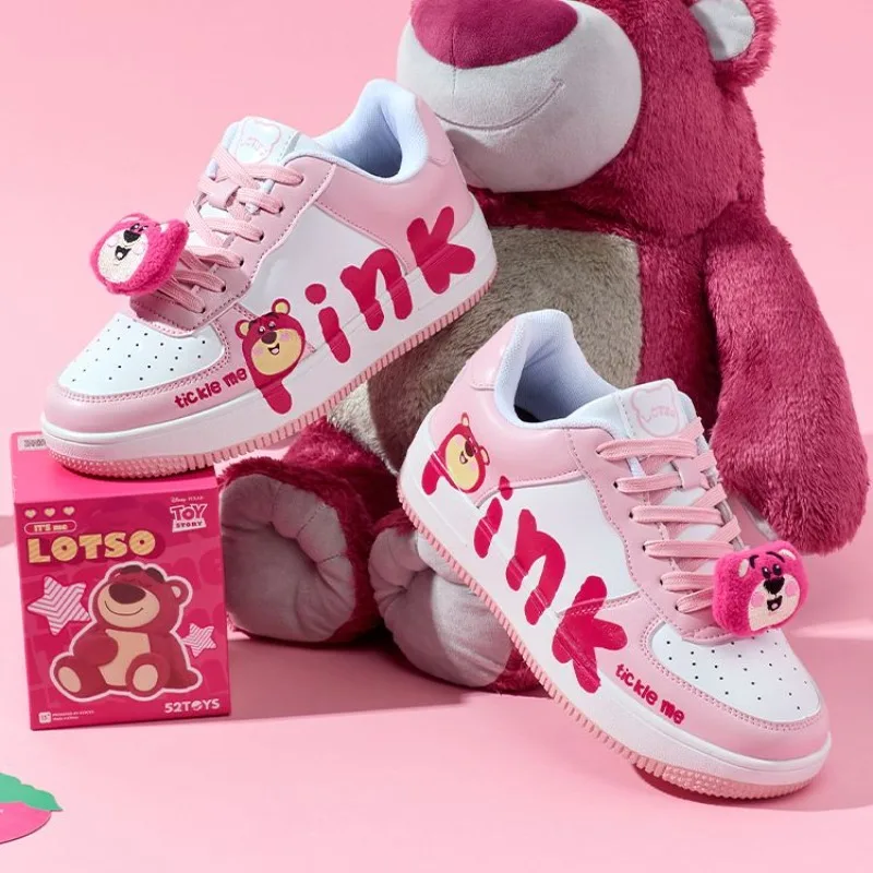 Disney Cute Cartoon Lotso Primavera Scarpe casual multifunzionali genitore-figlio Scarpe comode da corsa in tela Regalo per gli studenti