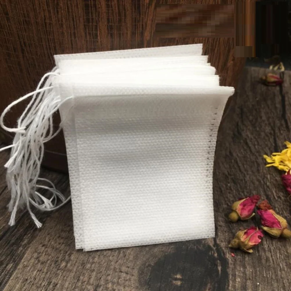 

100pcs Seasoning Storage Disposable Non-Woven Filter Lightweight For Loose Leaf Coffee Herbs Powder Kitchen Organization
