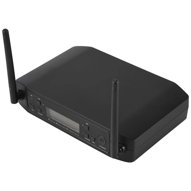 GLXD4 ميكروفون لاسلكي محمول باليد ، ميكروفون UHF للمرحلة ، الحفلة ، الكاريوكي ، الكنيسة ، الاجتماع ، الاحترافي ، قناتان