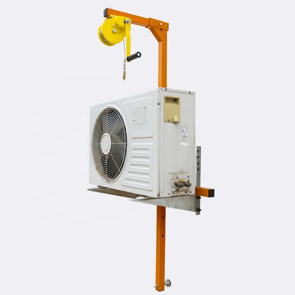 10M Mini Crane Portable Lifting Crane with Manual Winch for Installing Air Conditioner