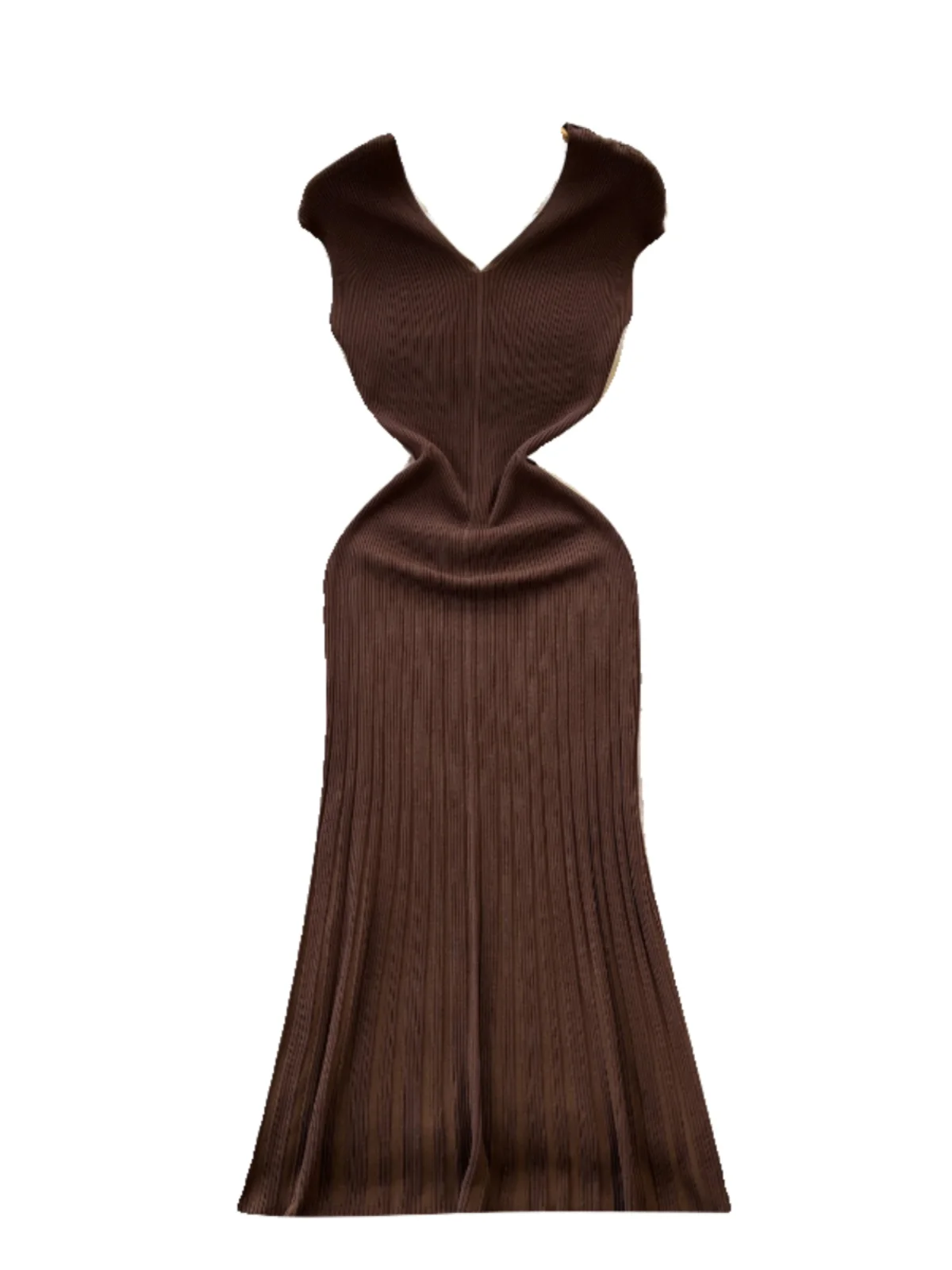 Summer New Knitted Dr Women's Retro High-End Slimming Fi Tail Long Dr Korean Sle High Waist A-Line Midi Skirt