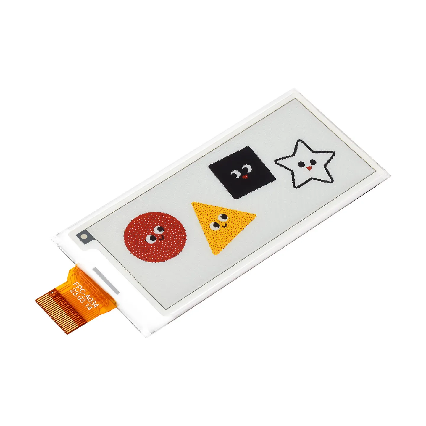 Waveshare 2.9-inch Red Yellow Black White 4-Color E-Paper Display, SPI Interface, Low Power Consumption