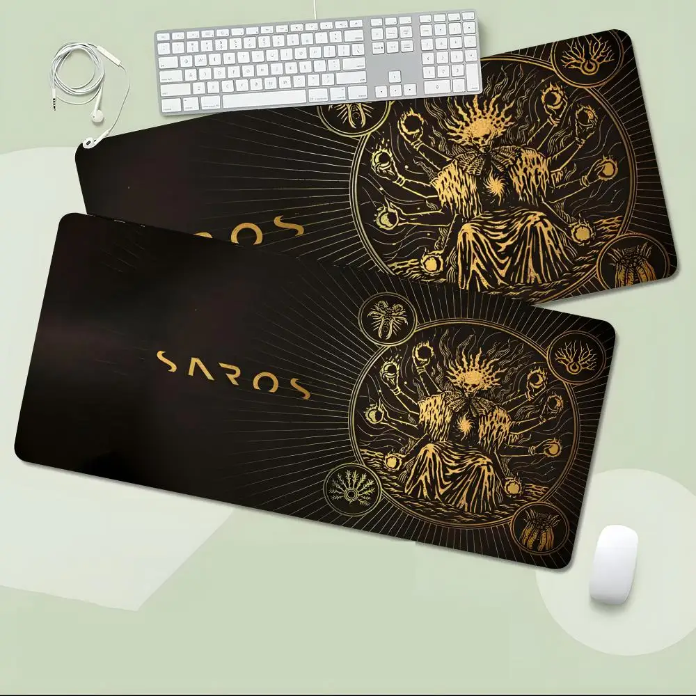Astronomy Cycle Saros Mouse Pad Non-Slip Large Desk Mat Thick Stitched Edge Gaming Mousepad