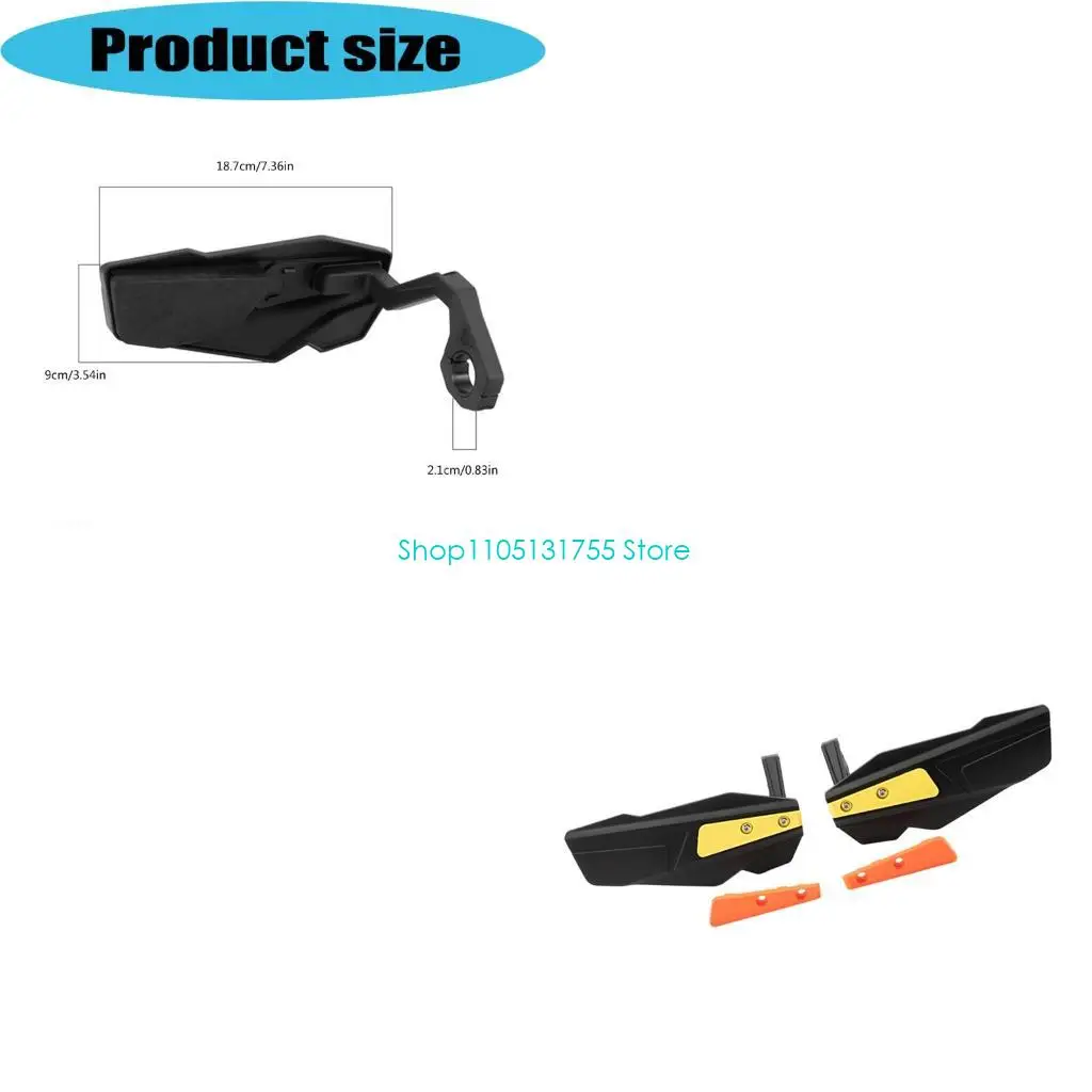K0EF Trail Use Mountain Bike Hand Guards with Bar Mounted Pair Structure for Rough Ground and Outdoor Cycling
