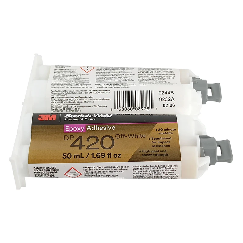 3M Epoxy Potting Compound DP420 Epoxy Adhesive Resin Glue Starter Kit Epoxy Resin Off White/Black 50ml