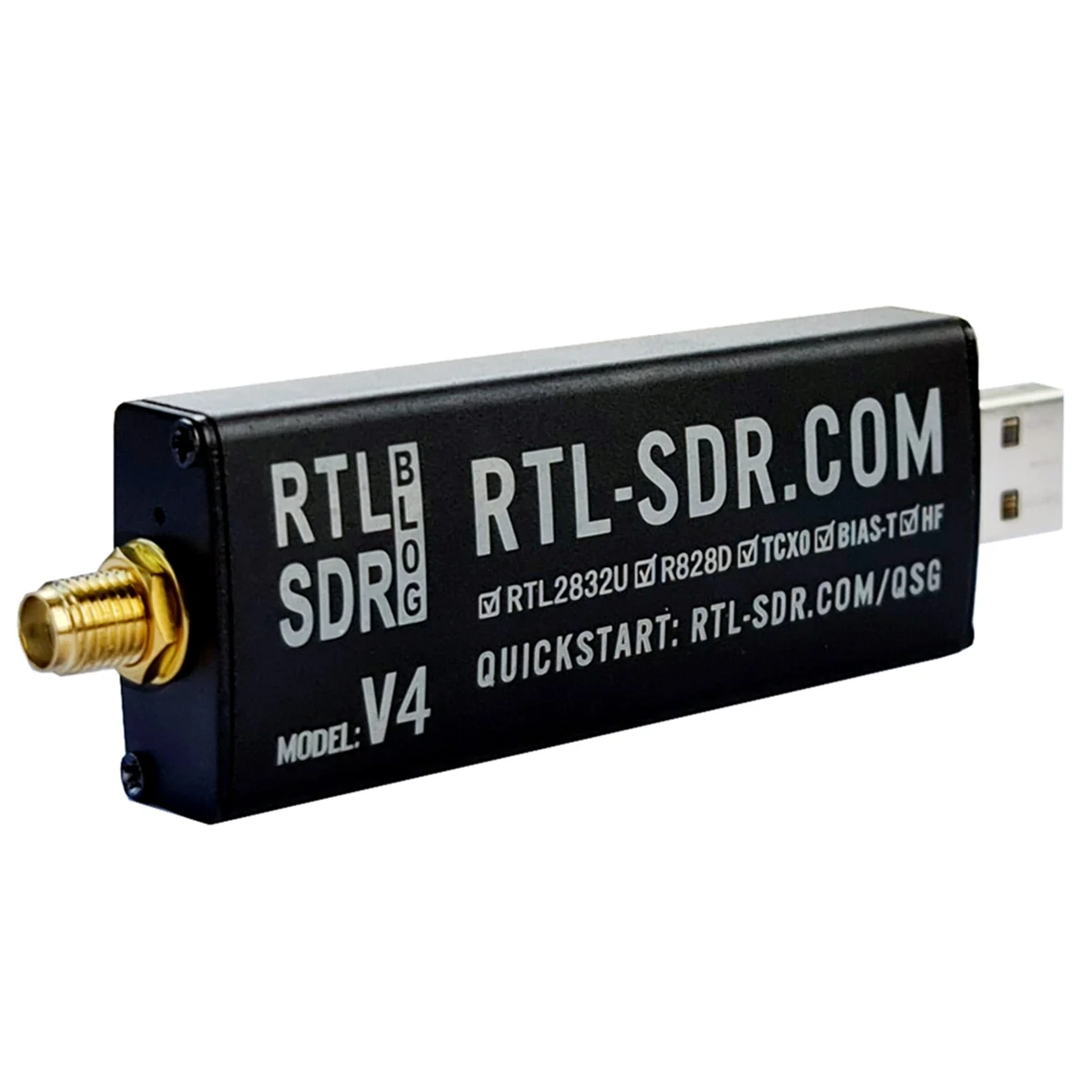 Get! For RTL-SDR Blog RTL SDR V4 R828D RTL2832U 1PPM TCXO SMA RTLSDR Software Defined Radio (Dongle Only)