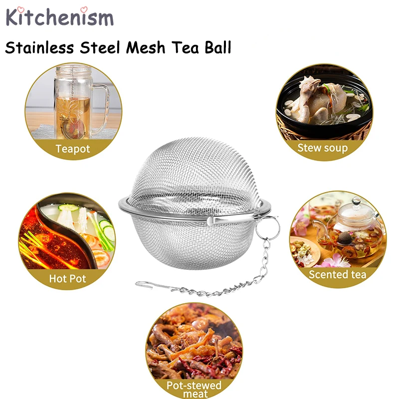Tea Infuser Stainless Steel Mesh Tea Ball Tea Strainers Tea Infuser Strainer Filters for Loose Tea Herbal Spices