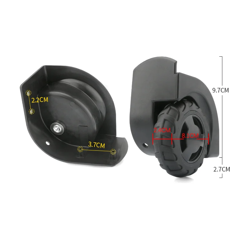 For Cloth Box D098Fabric Suitcase Fixed Direction Wheels Replacement Straight Roller For Soft Luggage Front Easy InstalI