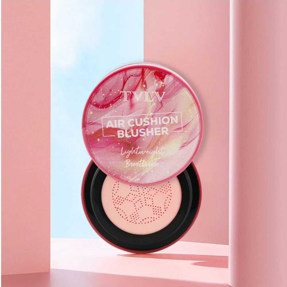 Fard a cuscino d'aria con testa a fungo Fard monocromatico per labbra a lunga durata Fard per guance Ombra per contorno colore ad alta visibilità