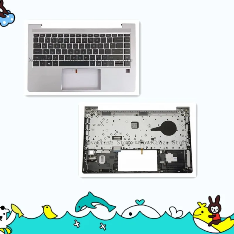 

M23769-001 Новый верхний чехол для упора для рук ProBook 440 G8 445 G8 с клавиатурой с подсветкой M23769-001