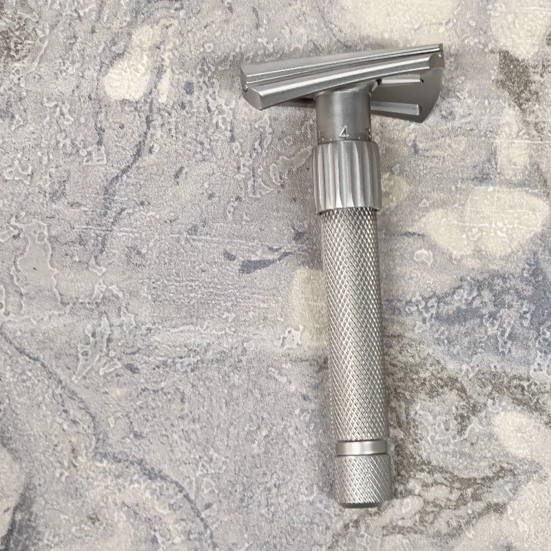 2026 YAQI Matte Version Torqx Stainless Steel Slant Adjustable Safety Razor - Professional Mens Grooming Shaving Tool view 5