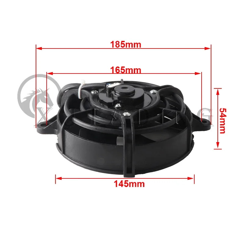 Universal Motorcycle Radiator Cooling Fan Oil Cooler Water Cooler Electric Fan 5 Inch For Dirt Bike Motocross ATV Go Kart Quad
