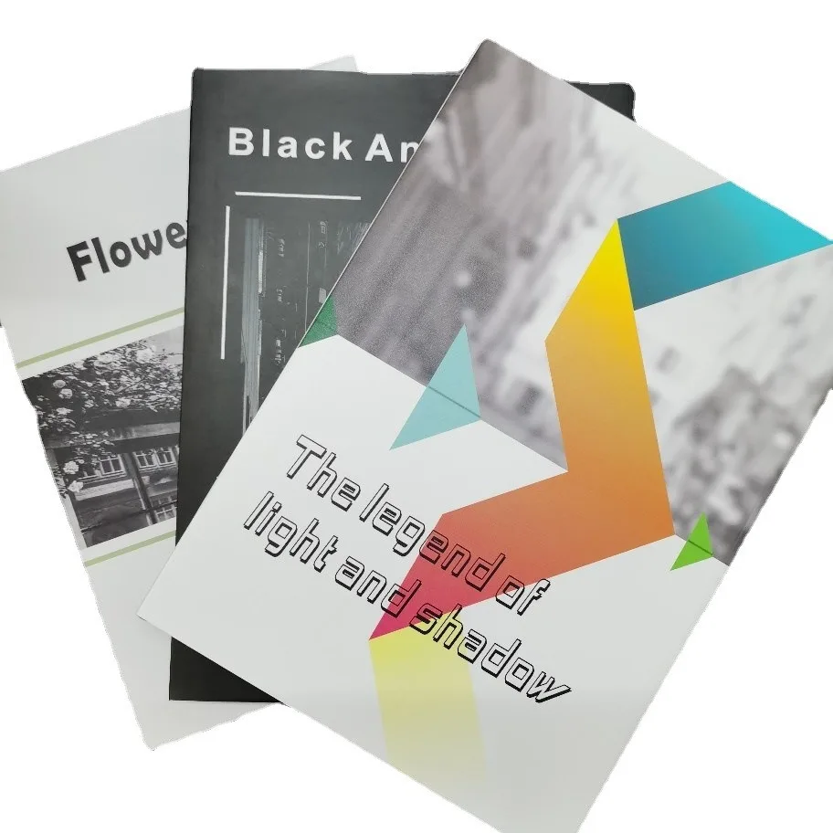 

Hardcover book in black, white, and gray with a dust jacket, modern light luxury decoration, full English real book, extra thick