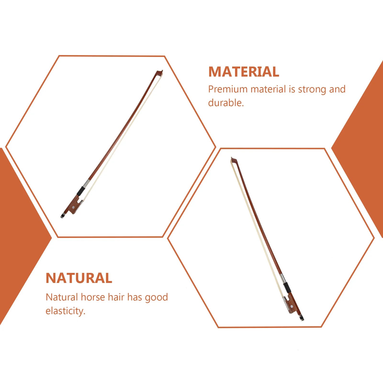 

Size Wing Practice for Practice Students Powerful Tone Balanced Practical Violin Bow Bow Design Violin Parts