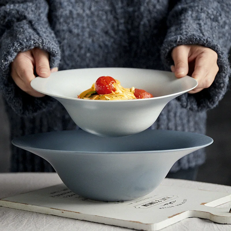 

Plain Color Pasta Plate Creative UFO Dish Simple Western Dinner Plate