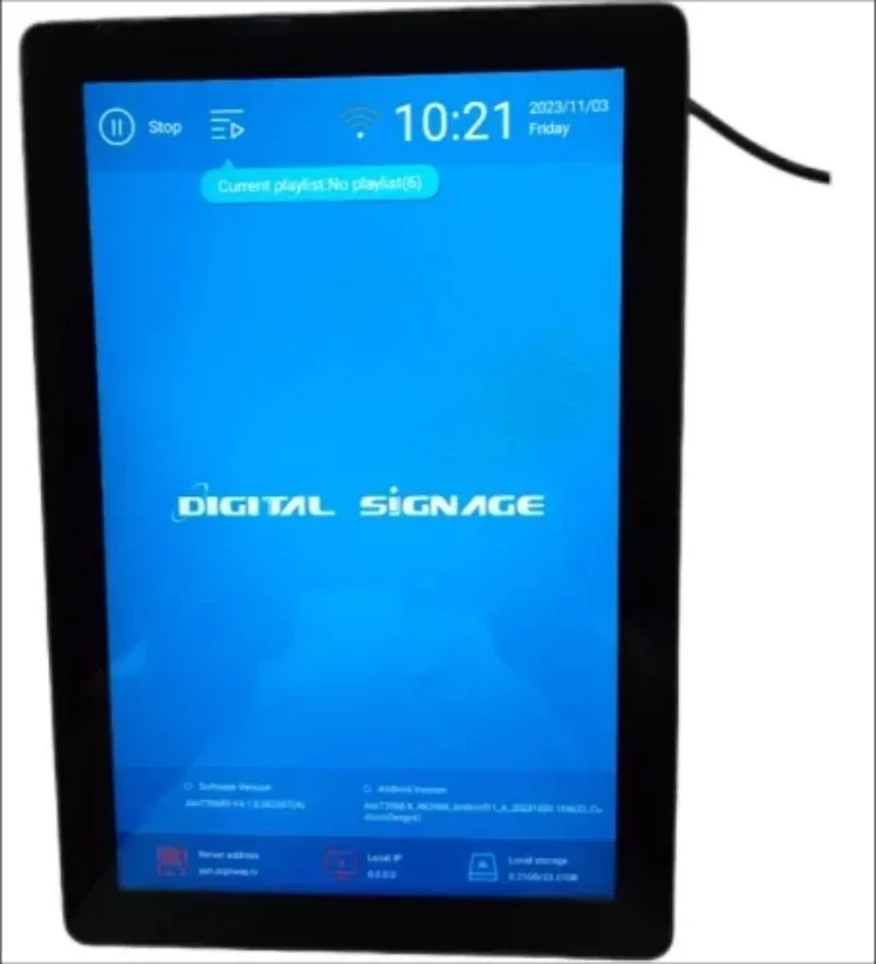 10.1 inch Wall Mount Commercial Digital Signage Screen LCD Display Advertising Media Player Android 1280x800 Industrial Tablet