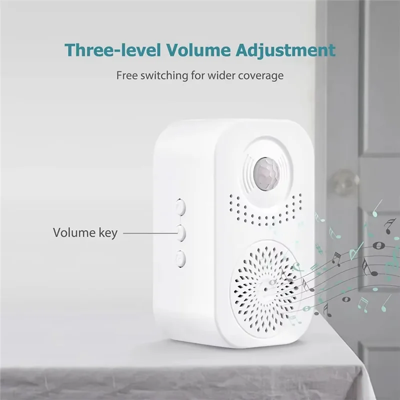 

HFIL-Talking Welcome Doorbell Motion Sensor Store Entrance Smart Doorbell Commercial Access Alarm Home Outdoor Doorbell