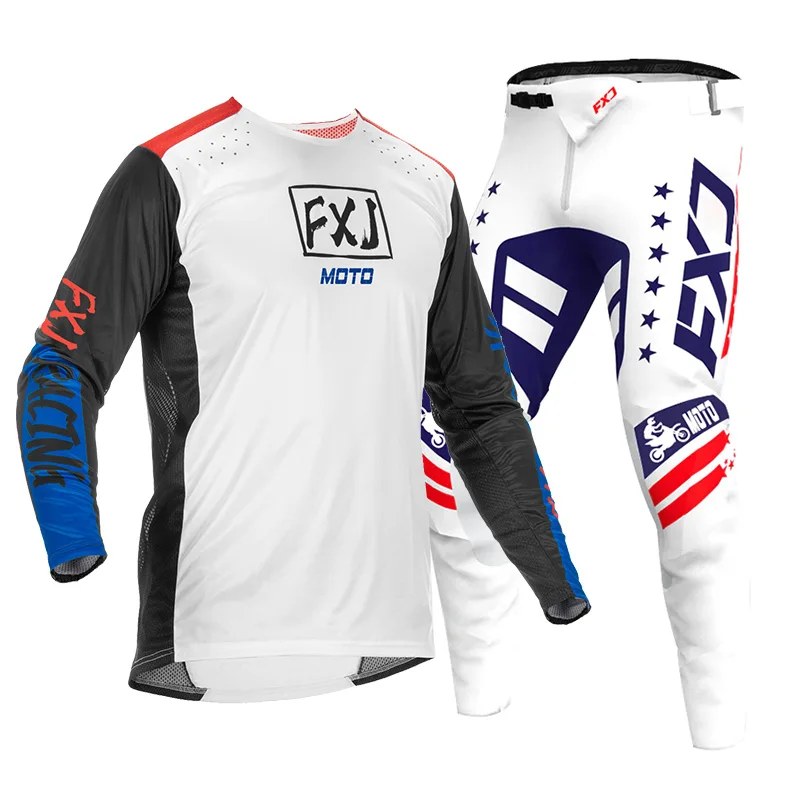 motocross gear set racing suit Off-road MX Enduro MOTO Mens Kits Women's Motorcycle Combo white Pink black red green  MTB BMX