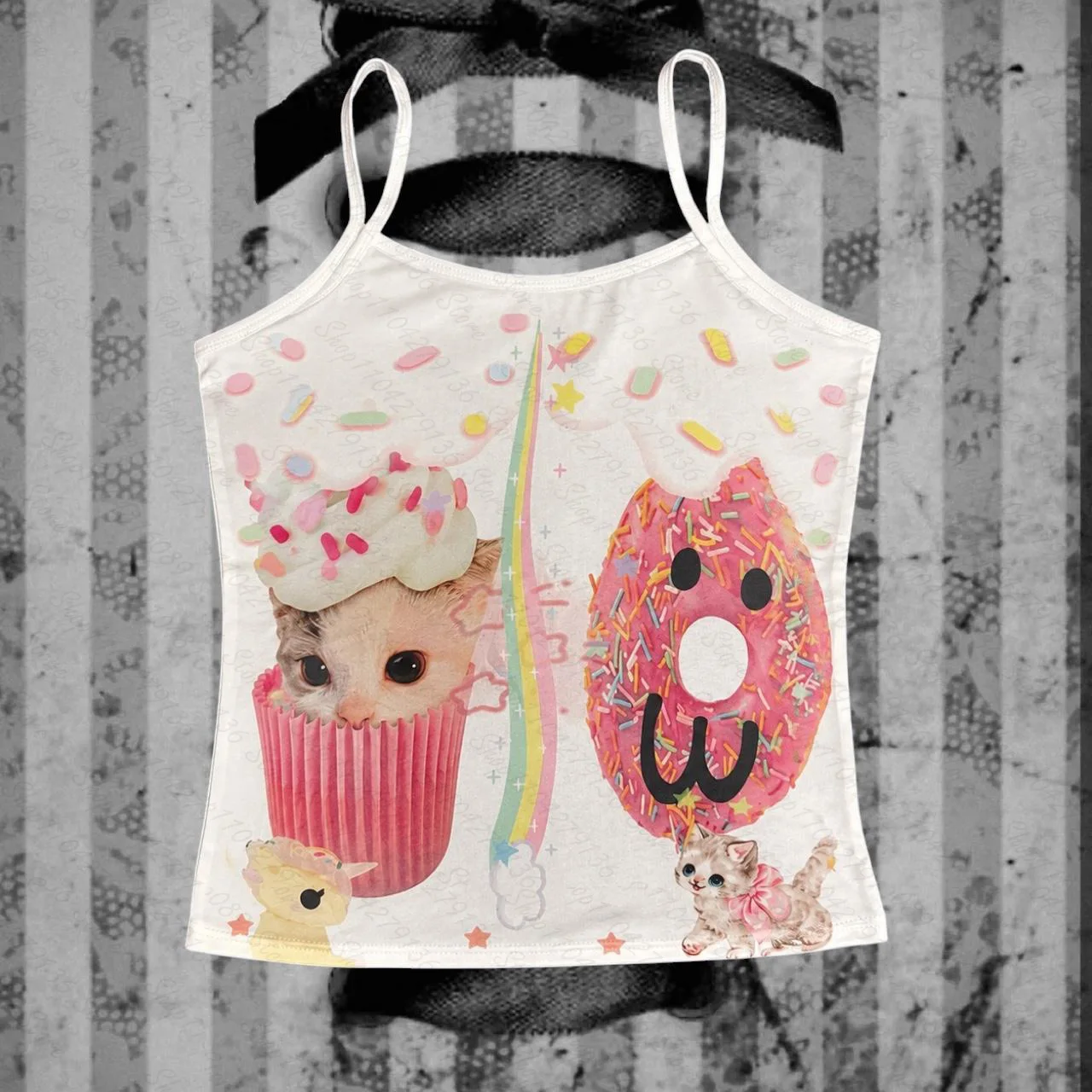 Women's Y2K Grunge Crop Top Vintage 90s Suspenders Emo Sexy Summer 2000s Grunge Style Female Clothing