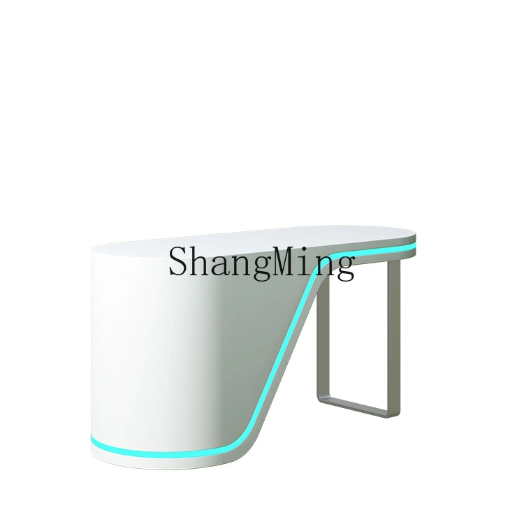 

LXY paint reception desk creative checkout page medical beauty consultation table modern service desk