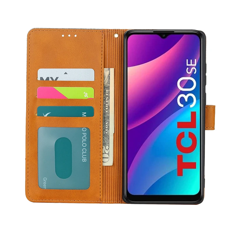 Anti-knock Cover For TCL 30 SE чехол For Coque TCL 30 E 305 306 6102D 6102H Wallet Case For TCL 30 SE 6165D Telefones Celulares