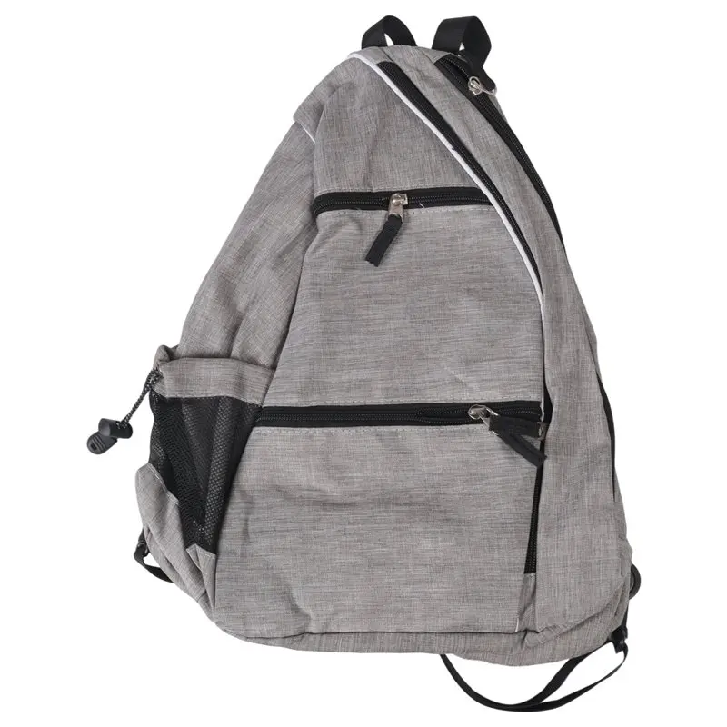 

Сумка для пиклбола, двусторонняя сумка через плечо/рюкзак для женщин и мужчин для занятий спортом на открытом воздухе, 1 шт., серый цвет, ткань Оксфорд 400D