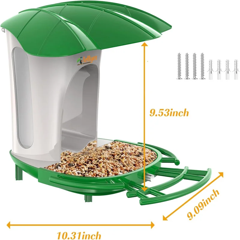 Bird Feeders Outdoors Birdhouse Feeder Wild Bird Seed Outside Feeders and Garden Decoration Yard for Bird Watchers