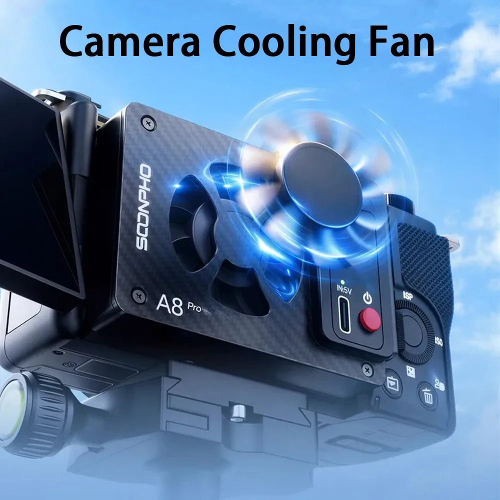 SP‑A8Pro A10Pro Semiconductor Camera Cooling Fan Smart Temperature Control Cooler for Sony A7M4 A7C ZV‑E1 ZV‑E10 A6700