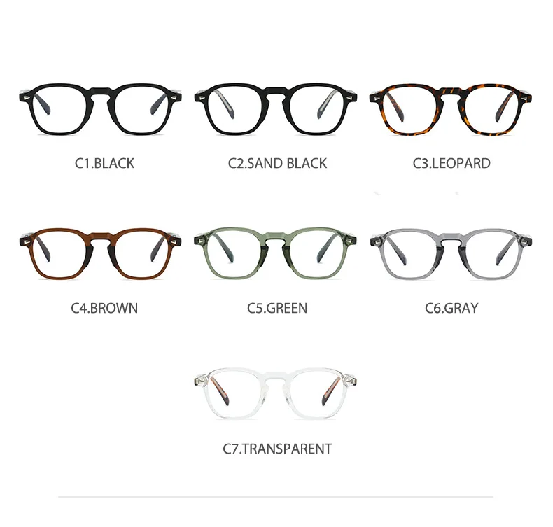 Premium Anti-Blaulicht-Brille für Männer und Frauen Retro Dicker Quadratischer Rahmen TR90 Leichtgewichtige Computerbrille Modische Brillen – Detail 12