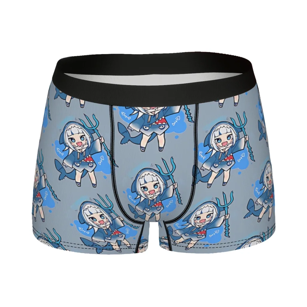 Girl Gawr Gura Underpants Homme Panties Man Underwear Sexy Shorts Boxer Briefs