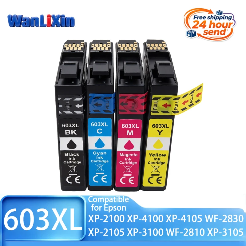 1-5set E603XL T603 T603XL 603XL E-603XL 603 Ink Cartridge Compatible For Epson XP2100 XP2105 XP3100 XP3105 XP4100 Wf2850 Wf2810