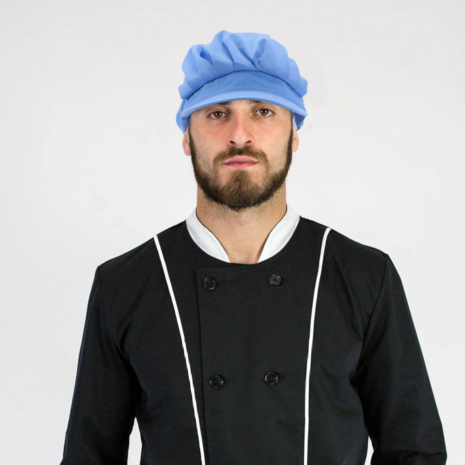 Chapeau de Chef de travail pour adultes, 3 pièces, casquettes de cuisine respirantes et réutilisables pour Restaurant, hôtel, boulangerie, Service alimentaire, casquette uniforme du personnel