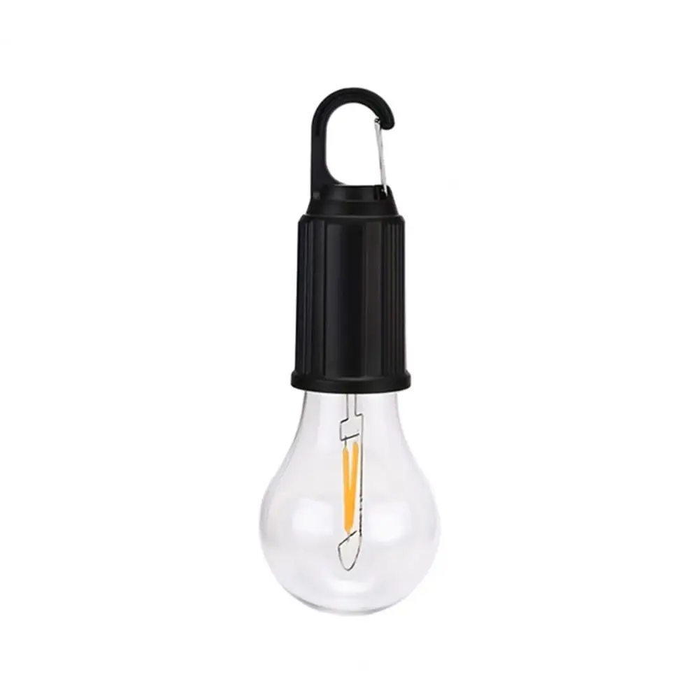 Outdoor Camping Lamp with Clip Hook 3 Lighting Modes Lighting Device Plastic Portable LED Lantern Hanging Tent Tungsten Bulbs