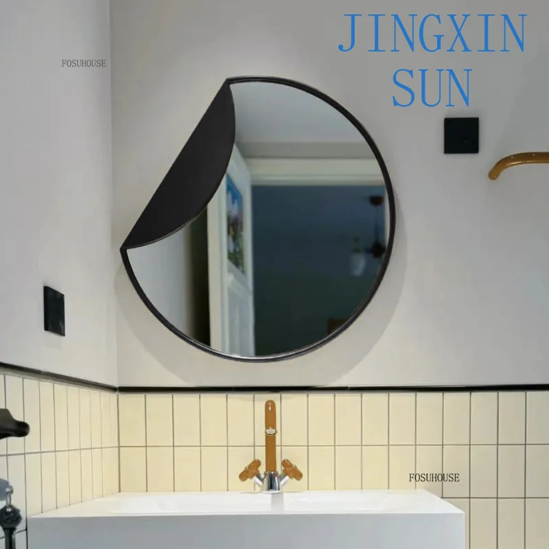 Nordic smart bath mirrors dopamine wash basin  wall mounted with light bathroom  French toilet defogging