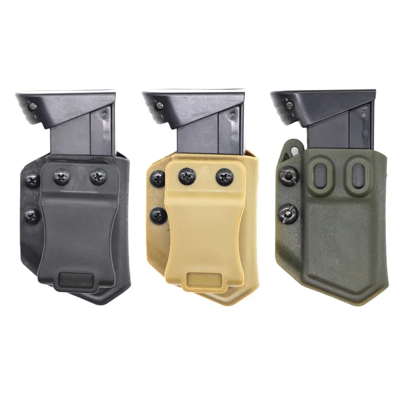 IWB/OWB 9mm/.40 Double Stack Magazine Pouch for GL CZ S&W H&K SIG P365 Pistol MAg Magazine Case Adjustable Right Left Hand