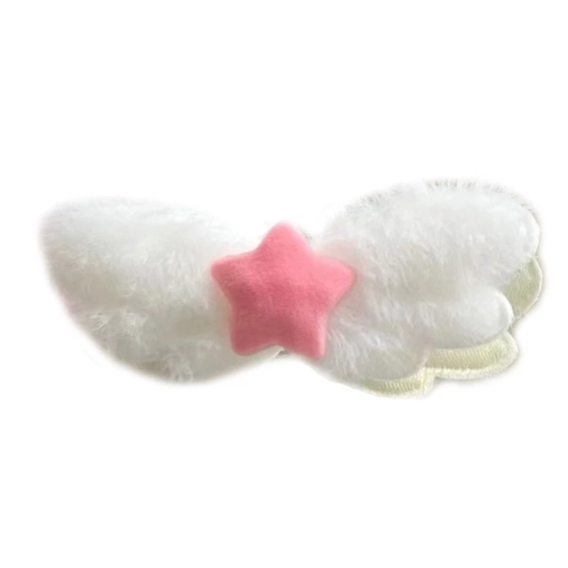 

Tender Girls Hair Clip Lovely Barrettes Wing Hairpin Plush Hair Clip for Unique Design Hairpins for Teenagers 57BD